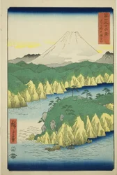 「富嶽三十六景」より 箱根の湖水