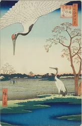 箕輪・金杉・三河島 "名所江戸百景 "シリーズよりNo.102