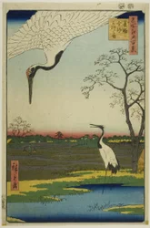 箕輪・金杉・三河島 "名所江戸百景 "シリーズより