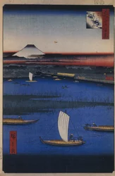 Mitsumata Wakarenofuchi One Hundred Famous Views of Edo, 1856-1858