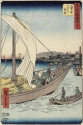 1855年7月、桑名市七里海岸のフェリーボートNo.43