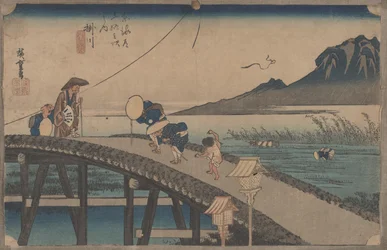 No.27東海道五十三次「掛川・アキバの眺望」1833年頃