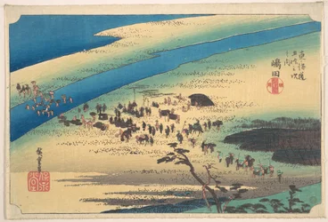 島田、大井川右岸