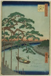 名所江戸百景』より「小名木川五本松