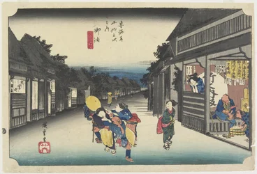 旅人を勧誘する女性たち、五友、c。 1833