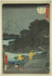 「隅田川八景」より 枕橋夜雨（まくらばしやう）