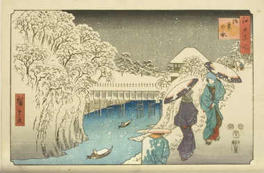 御茶ノ水（カラー木版画