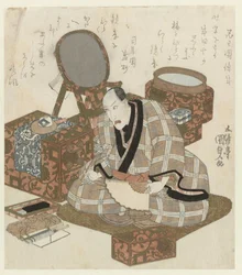 七代目市川團十郎の楽屋にて