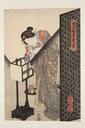 オリエンタルランプ（行燈）（カラー木版画