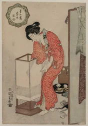 現代の習慣から光を消す女性：星の下の霜、c。 1820年。
