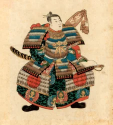 Japanese warlord Minamoto no Yoritomo, 1845.