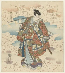 長いパイプを持つ男