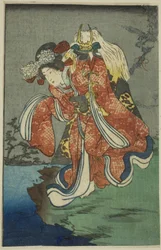 静御前 『浄瑠璃のはりまぜ鏡』 一枚