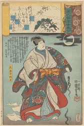 浮世絵は源氏の曇りの章に類似しています。