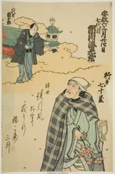 五代目市川海老蔵（七代目團十郎）追悼肖像画