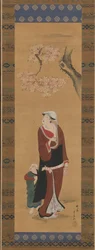 桜の木の下の女と子供 18世紀末～19世紀初頭
