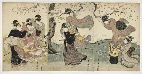 風の中の花c。 1797-1800