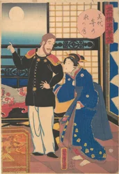 文久元年（1861年）1月、三代崎の秋月。
