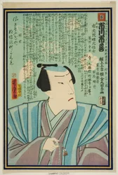 俳優市川一三三代記念肖像画