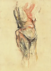 『赤い裸婦の習作』