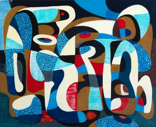 鳥の夢、2019年（キャンバスにアクリル画）