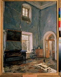 大邸宅のホール。 オブニンスク (ロシア) の Belkino プロパティ。 Valentin Alexandrovich Serov（1865-1911）による絵画、キャンバスに油彩