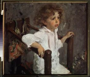 ミカ・モロソフの肖像。 Valentin Alexandrovich Serov（1865-1911）による絵画、キャンバスに油彩