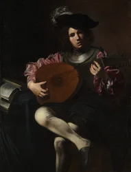 リュート奏者、ca。 1625-1626。