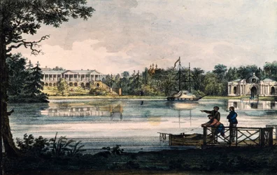 ツァールスコエセローのキャサリン宮殿にあるキャメロンギャラリー、1820年頃