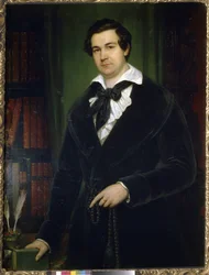 俳優カラティギン（1802-1853）の肖像 par Tropinin, Vasili Andreyevich (1776-1857)