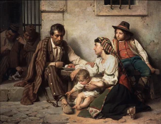 1868年に囚人を訪問した家族