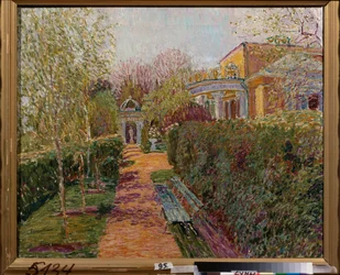 チームパビリオン - Vasily Vasilyevich Perepletchikov (1863-1918) の絵画、キャンバスに油彩