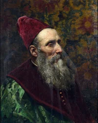 ポレーノフ、ヴァシリ・ドミトリヴィチ（1844-1927）の「ヴェネツィア・ドージェの肖像」。