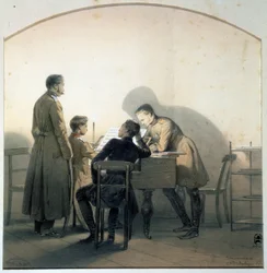 ピアノで、1855