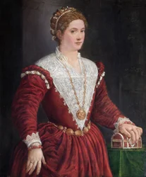 未知の女性の肖像、c1560s