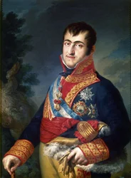 1814〜1815年のスペインのフェルディナンド7世王の肖像