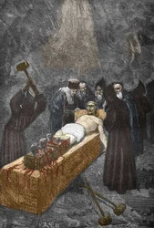 1630年頃のルーダンの憑依者事件（ルーダンの悪魔）：魔女狩り、悪魔と契約を結び修道女たちに魔法をかけたとされるフランス人司祭ユルバン・グランディエ（1590-1634）が拷問を受ける - ユルバン・グランディエ、フランス人