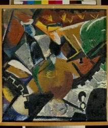 ""Composition"" Peinture de Viktor Palmov (1888-1929) - 1921 - キャンバスに油彩 - 国立ロシア美術館、サンクトペテルブルク