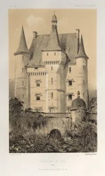 15 世紀の美しい建築物やモニュメント。 そしてXVI。 世紀: 15世紀と16世紀のフランスの城: Pl. 52, Château De Fay (Maine)