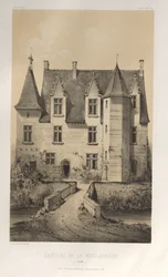 15 世紀の美しい建築物やモニュメント。 そしてXVI。 世紀: 15世紀と16世紀のフランスの城: Pl. 57, Château De La Poissonnière (Sarthe)