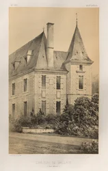15 世紀の美しい建築物やモニュメント。 そしてXVI。 世紀: 15世紀と16世紀のフランスのシャトー 世紀: Pl. 59, Château De Baclair (セーヌ川下流域)