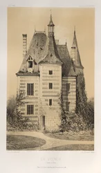 15 世紀の美しい建築物やモニュメント。 そしてXVI。 世紀: 15世紀と16世紀のフランスの城: Pl. 75, La Vicomté (ソーヌとロワール)