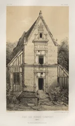 15 世紀の美しい建築物やモニュメント。 そしてXVI。 世紀: 15 世紀と 16 世紀のフランスの城: Pl. 81, FIEf Des Bordes-Compigny (ヨンヌ)