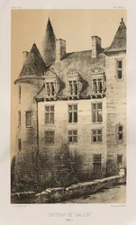 15 世紀の美しい建築物やモニュメント。 そしてXVI。 世紀: 15世紀と16世紀のフランスのシャトー: Pl.100、シャトー・ド・サリニー (アリエ)
