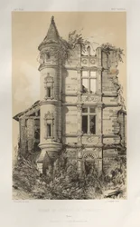 15 世紀の美しい建築物やモニュメント。 そしてXVI。 世紀: XV および XVI 世紀のフランスのシャトー 世紀: Pl. 24、シャトー ド シャンプロスト (ヨンヌ) の遺跡