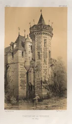 15 世紀の美しい建築物やモニュメント。 そしてXVI。 世紀: 15 世紀と 16 世紀のフランスのシャトー 世紀: Pl. 28, Chateau De La Verdiere (Ille en Vilaine)