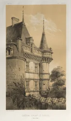 ... Pl 32、シャトーDAzay-Le-Rideau Indre et Loire、1860。