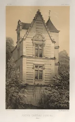 ... Pl 55、AncienChâteauDÉrivalAisne、1860。