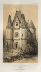... Pl 70、Manoir DeVillechétiveNièvre、1860。