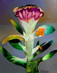 鮮やかな抽象的な花